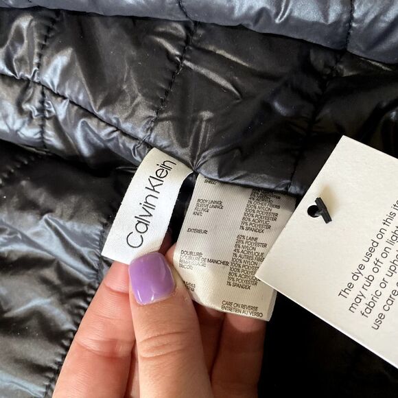 Calvin Klein Bomber Jacket Black XL - Picture 12 of 12